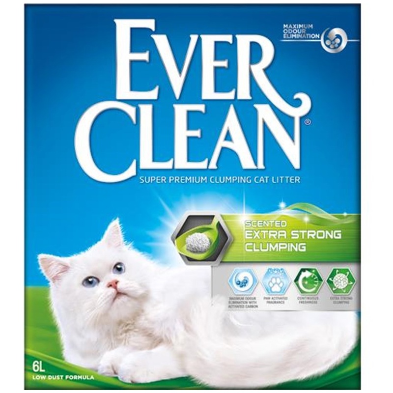 Ever Clean, Kattegrus m/duft, 6 L