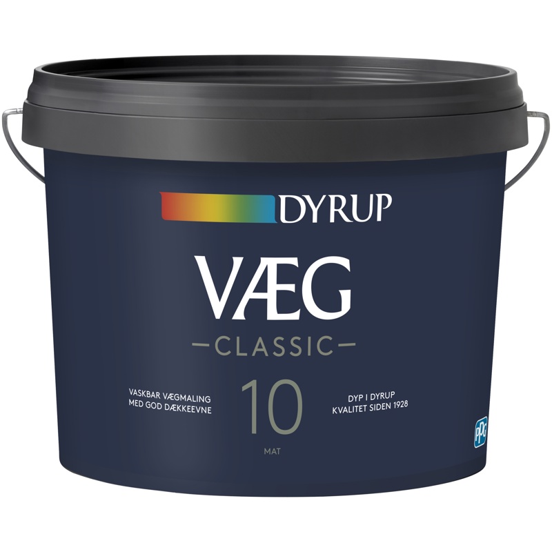 Dyrup, Vægmaling, Classic 10, hvid, 9 L