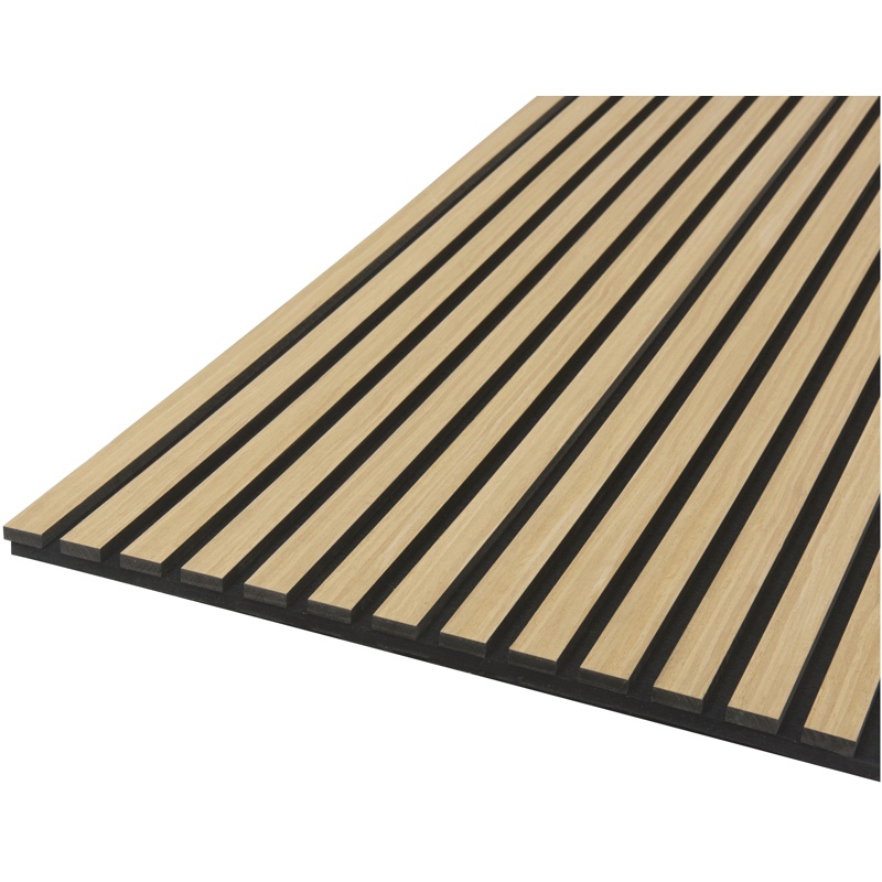 FibroTech, Akustikpanel, Quanti, lys eg, 18x520x2440 mm