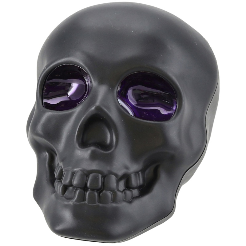 Tågemaskine m/kranium, lys og lilla LED