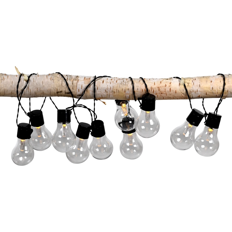 Lyskæde, 2,4 m, 10 LED