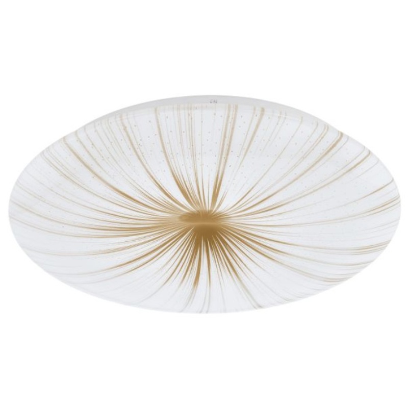Eglo Nieves 1, Plafond, børstet messing, Ø41 cm