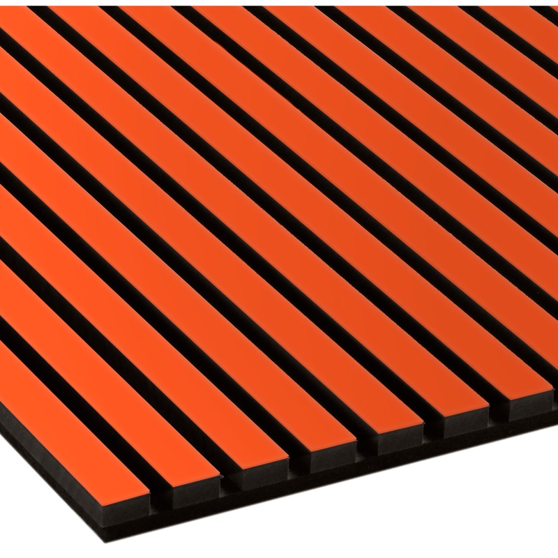 Fjordwall, Akustikpanel, linoleum, Orange Blast, 20x600x3000 mm