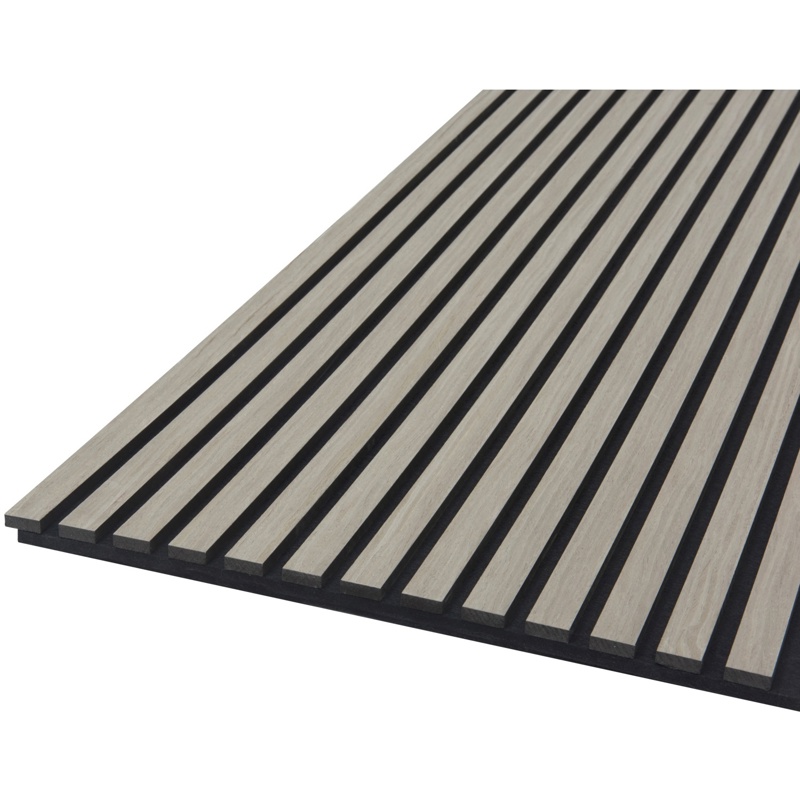 FibroTech, Akustikpanel, Quanti, grå eg, 18x520x2440 mm