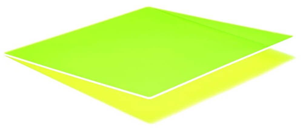 Rias, Plastplade, grøn, 3x750x1000 mm - Silvan
