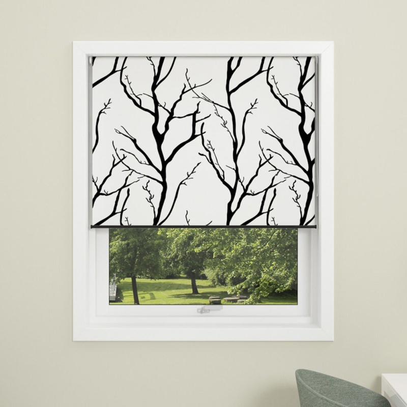 Debel, Rullegardin, Tree, mørklægning, hvid, 80x175 cm