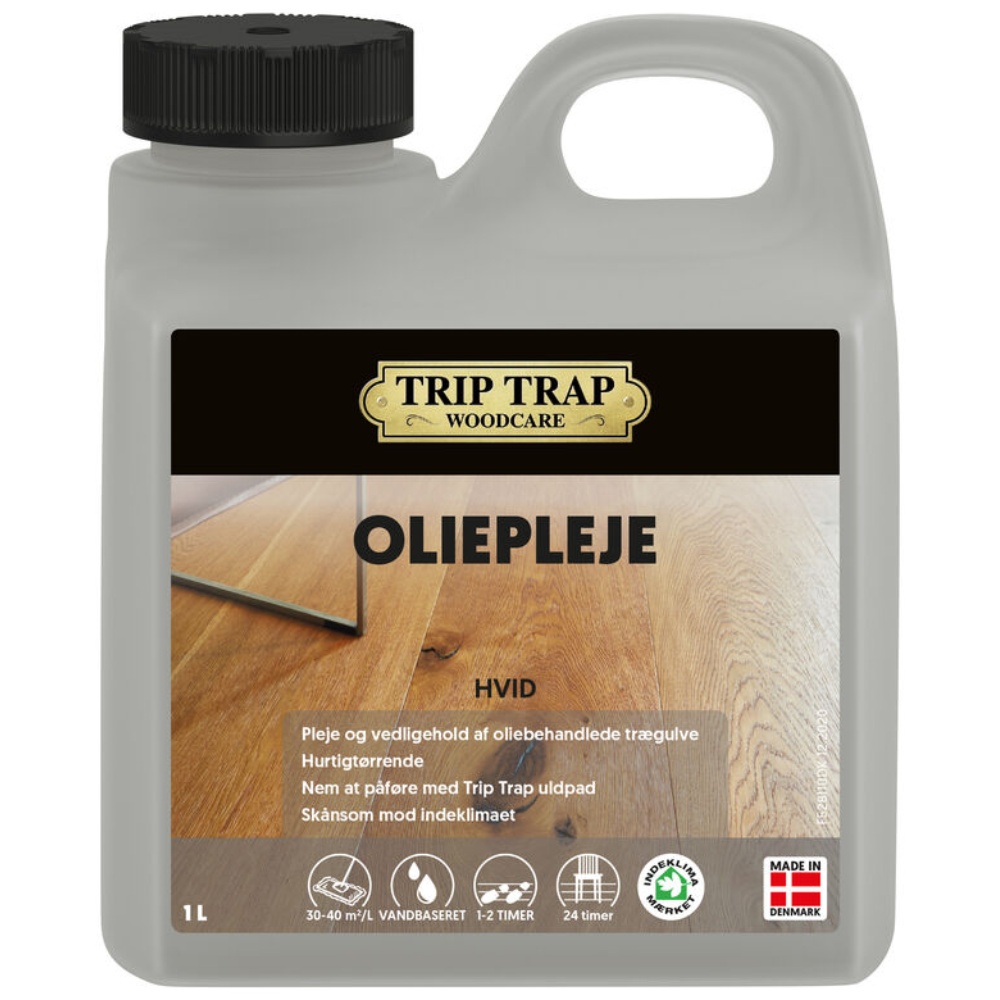 Trip Trap, Oliepleje, hvid, 1 L - Silvan