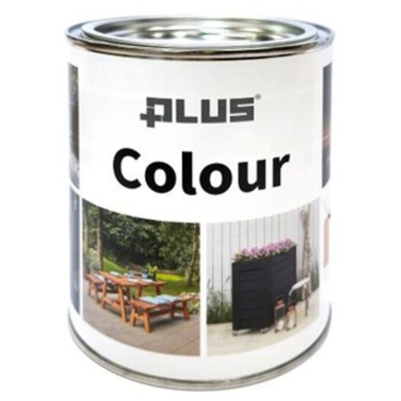 Plus, Lasurfarve, teak, 0,75 L