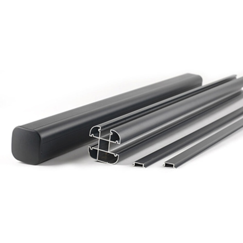 Kirkedal K100, Stolpe, 80x80 mm, alu