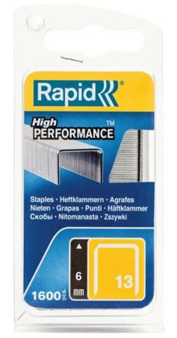 Rapid, Hæfteklammer, type 13, 6 mm, 1.600 stk.