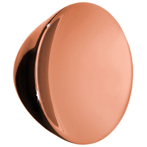 Beslagsboden, Møbelknop, poleret kobber, Ø34 mm
