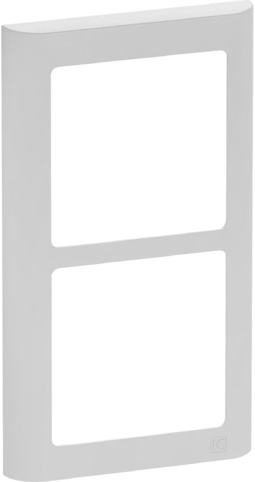 LK Fuga Softline 63, Ramme, 2 modul, grå