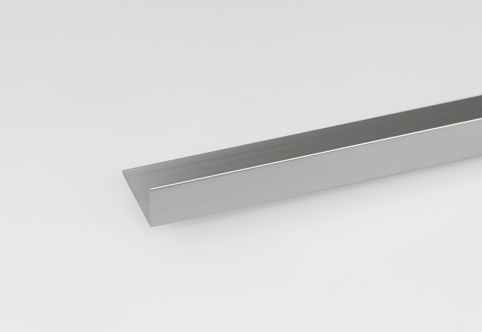 Wallmann, Bordpladeliste, L, alu, sølv, 2000 mm