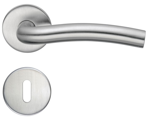Beslagsboden, Dørgreb, Design, børstet stål, Ø18 mm
