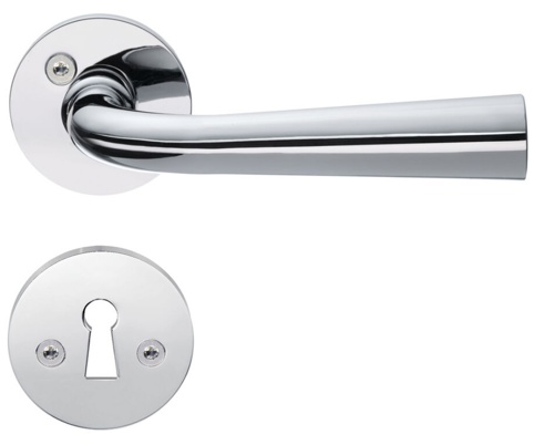 Beslagsboden, Dørgreb, Design, poleret krom, Ø22 mm