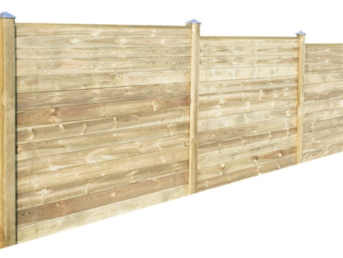 Hortus, Profil plankehegn, 170 cm, 4 fag, natur