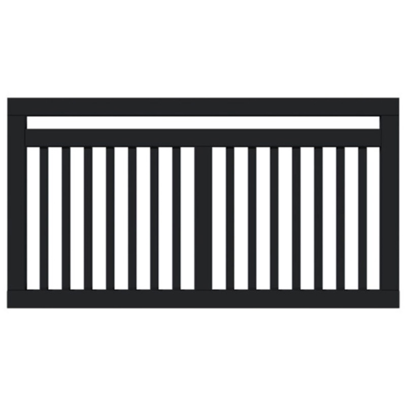 Plus Linea, Havehegn, 150x80 cm, sort