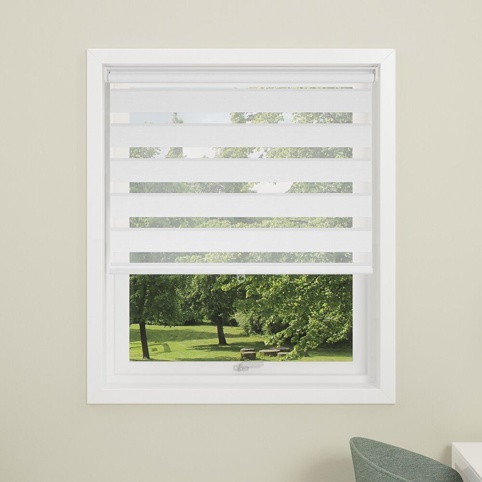 Debel, Rullegardin, Touch Duo, lysdæmpende, off white, 120x175 cm