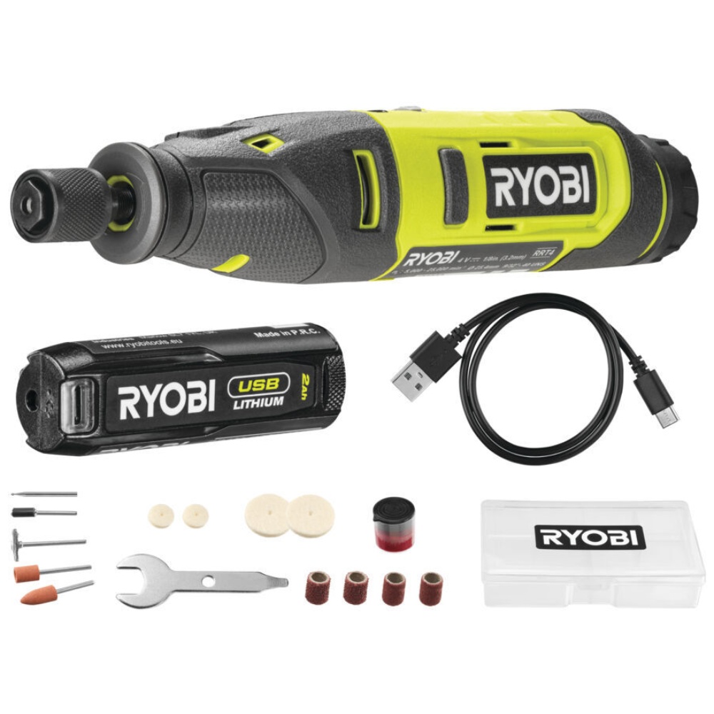 Ryobi, Multiværktøj, inkl. batteri, RRT4-120GA15, 4 V