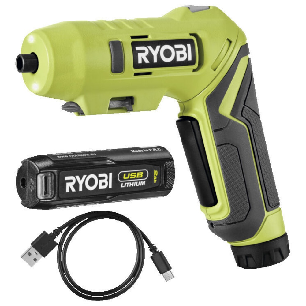 Ryobi, Skruemaskine, inkl. batteri, RSDP4-120G, 4 V