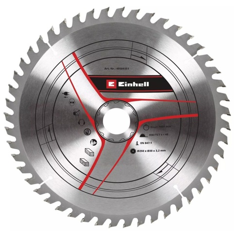 Einhell, Rundsavsklinge, T48, Ø250 mm x 3,2 mm