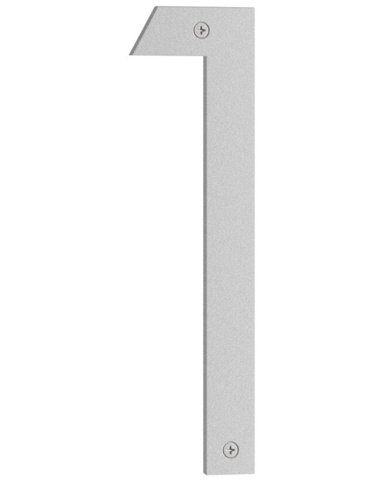 Beslagsboden, Husnummer 1, Nordic, mat grå, 230 mm