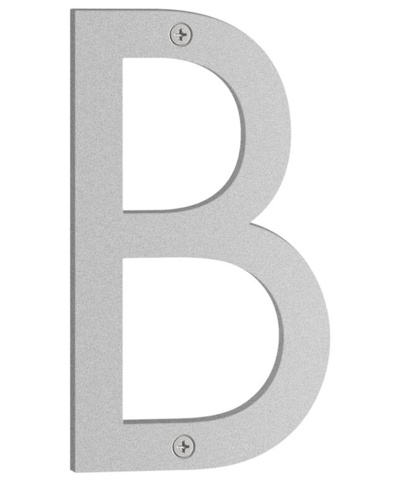Beslagsboden, Husbogstav B, Nordic, mat grå, 160 mm
