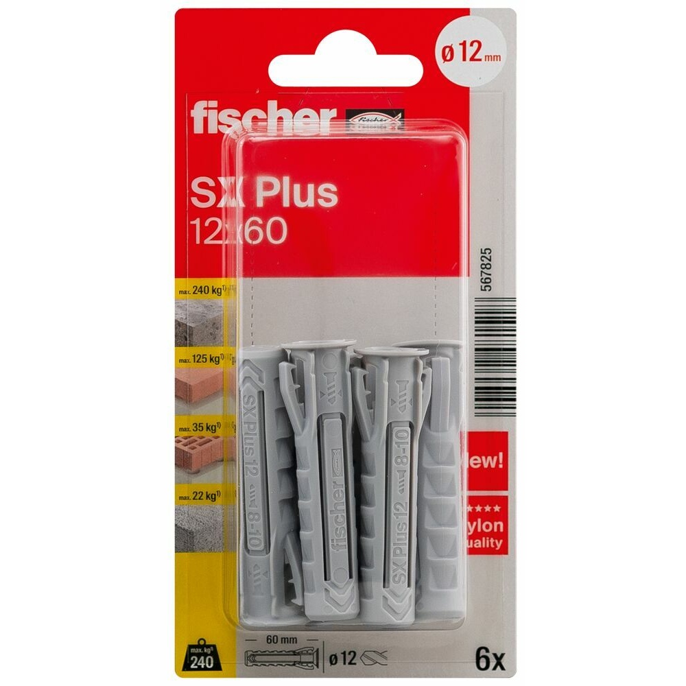 DOJA Industrial |Uitbreiding metalen ankerpluggen | M10-12 | PACK 12 | Betonpluggen, muur DOJA Industrial |Uitbreiding metalen ankerpluggen | M10-12 | PACK 12 | Betonpluggen, muur