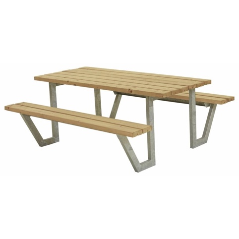 Plus Wega ThermoWood, Bord-/bænkesæt, gyldenbrun