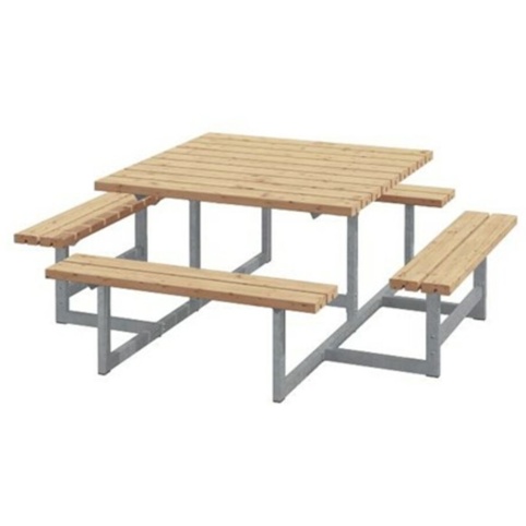 Plus Picnic ThermoWood, Bord-/bænkesæt, gyldenbrun