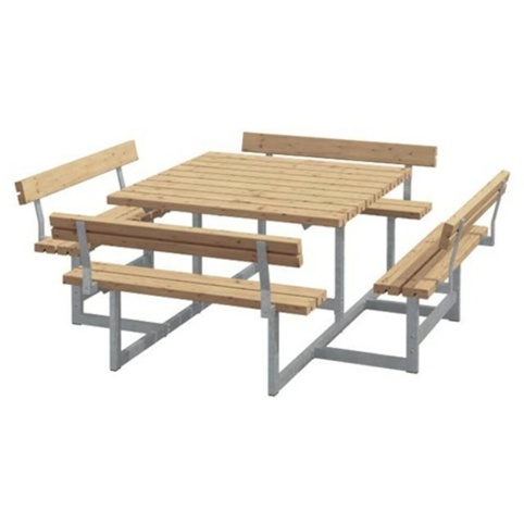 Plus Picnic ThermoWood, Bord-/bænkesæt, gyldenbrun