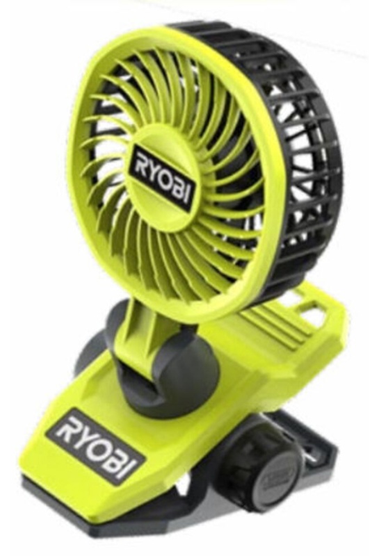 Ryobi, Klemmeventilator, ekskl. batteri, RCF4-0, 4 V