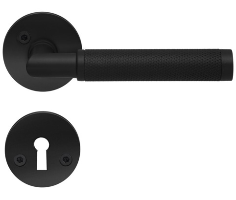 Beslagsboden, Dørgreb, Design, mat sort, Ø19 mm