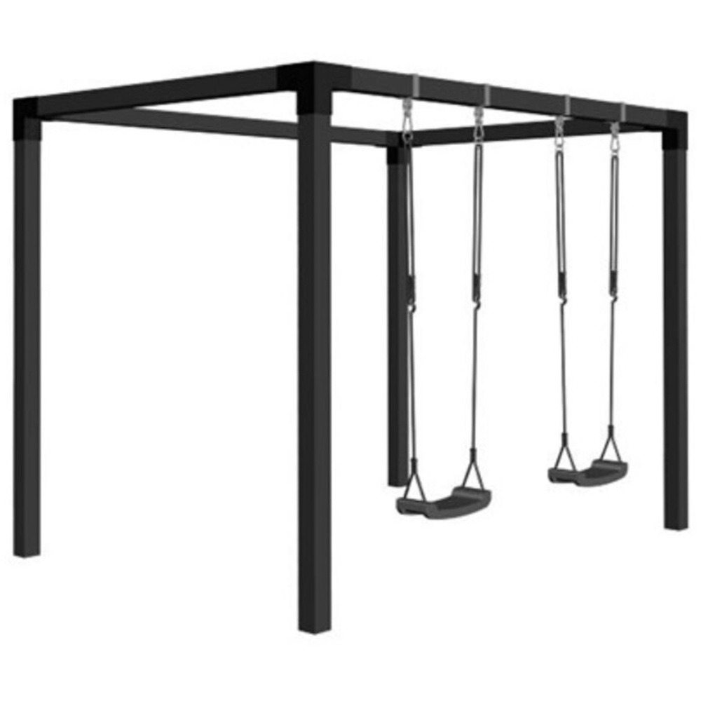 Plus Daylife model 2, Gyngestativ m/sorte gynger, sort - Silvan