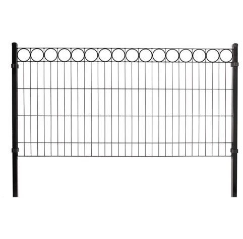 Hortus, Panelhegnspakke m/O-design, 100 cm, 8 fag, sort