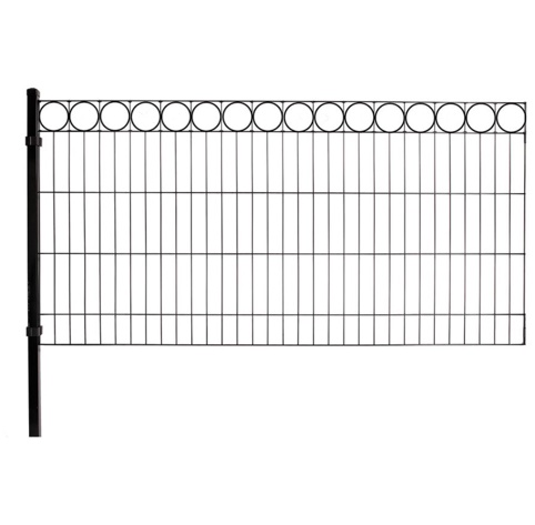 Hortus, Panelhegnspakke m/O-design, tillægsfag, 100 cm, sort