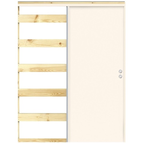 Swedoor M8, Skydevægselement, hvid, 122 mm