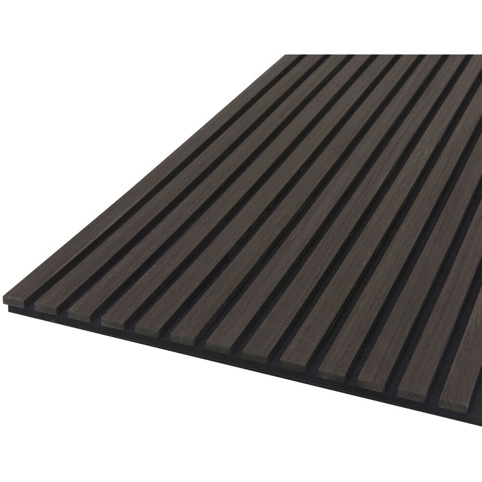 FibroTech, Akustikpanel, Quanti, røget eg, 18x520x3000 mm