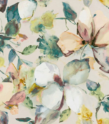 Rasch, Fototapet, Magnolia, blå, 265x300 cm