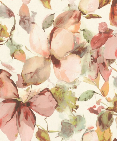 Rasch, Tapet, Magnolia 2, lyserød