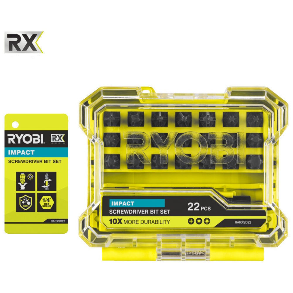 Ryobi, Slagbitssæt, RX, 22 dele