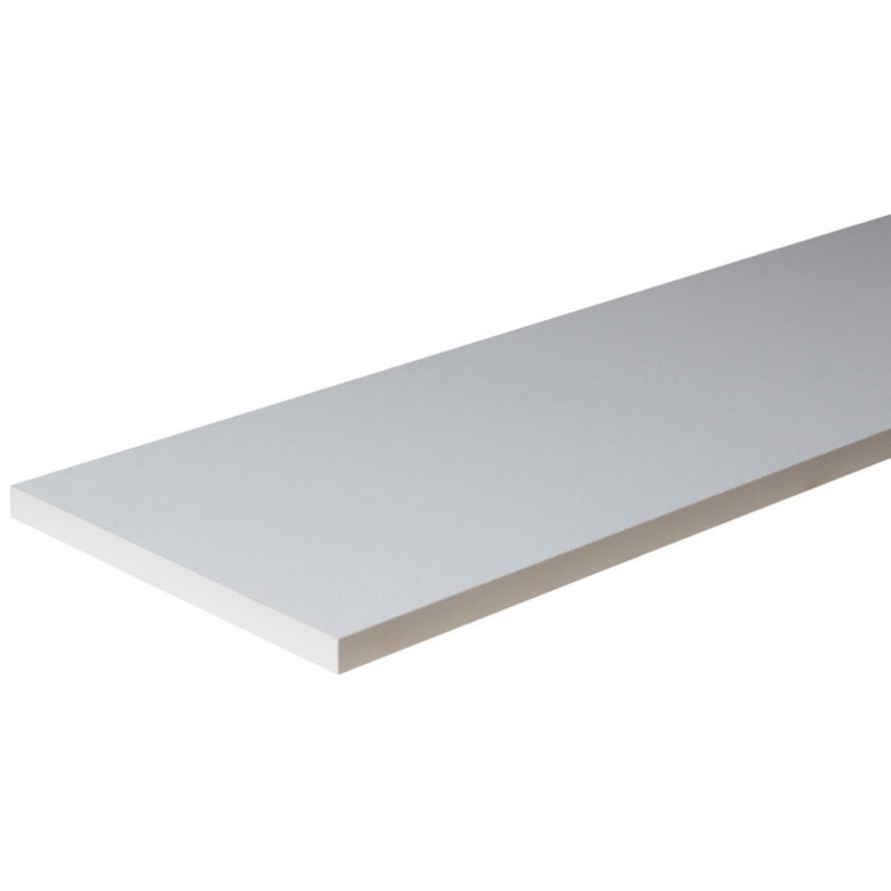 Hylde, melamin, hvid, 22x600x1800 mm