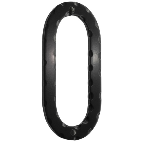 Beslagsboden, Husnummer 0, Smedbo, sort, 150 mm