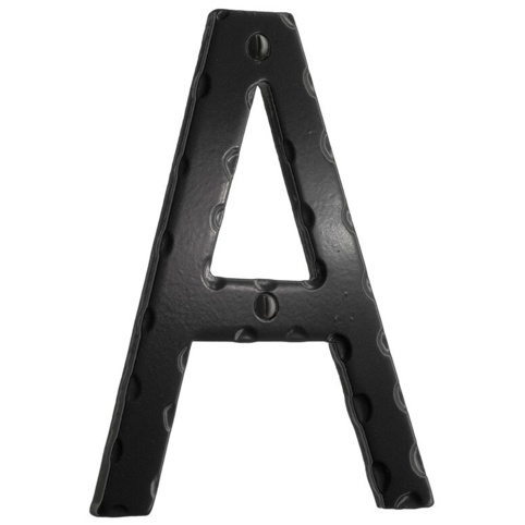 Beslagsboden, Husbogstav A, Smedbo, sort , 120 mm
