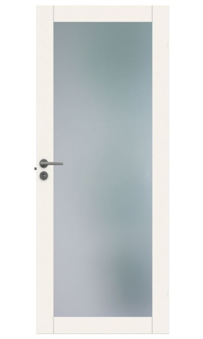 Swedoor, Indvendig dør m. glas, Purity GW01L, hvid, M9x21, 825x2040 mm