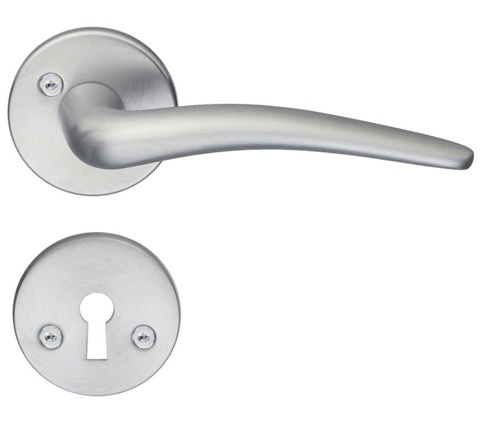 Beslagsboden, Dørgreb, børstet krom, Ø20 mm, 3-pak