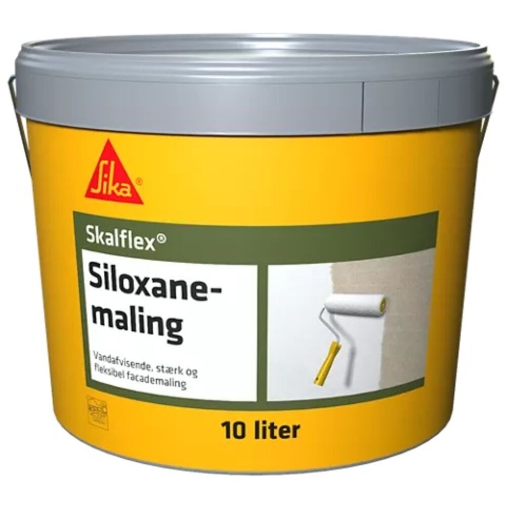 Skalflex, Siloxanemaling, hvid, 10 L