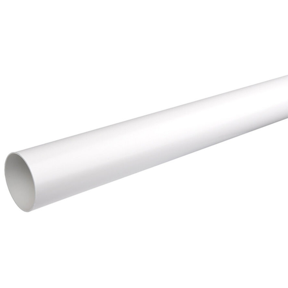 Plastmo Plast, Nedløbsrør, Ø75 mm, 3 m, hvid - Silvan