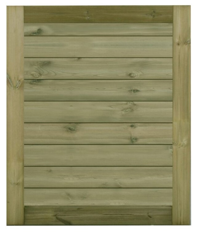 Frøslev, Systemhegnslåge m/klinkprofil, 90x111 cm, trykimprægneret