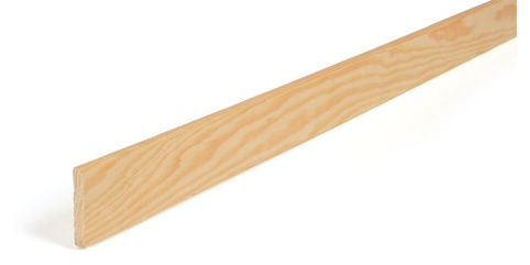 Hornbaek, Forkantliste, afrundet, fyr, 5x43x1200 mm
